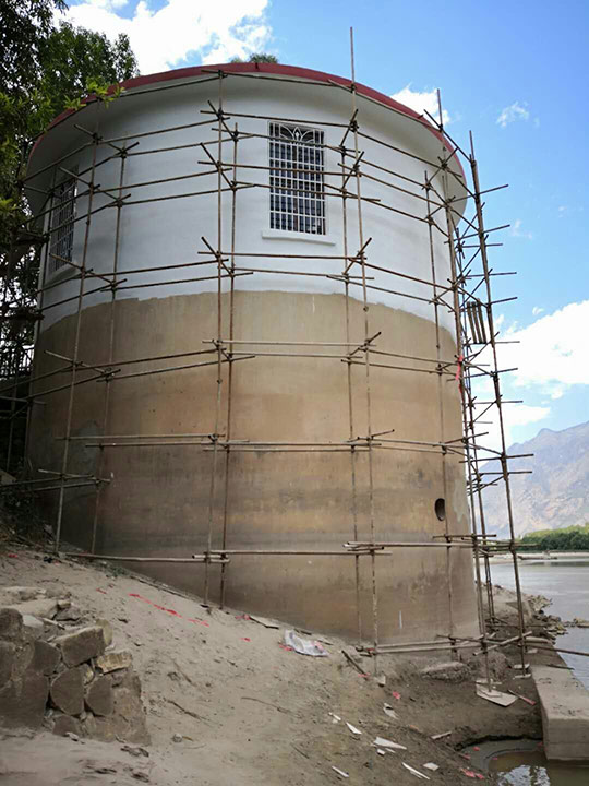 縣環保局高效完成新華水質自動監測站建設及內外墻粉刷工程